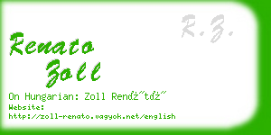 renato zoll business card